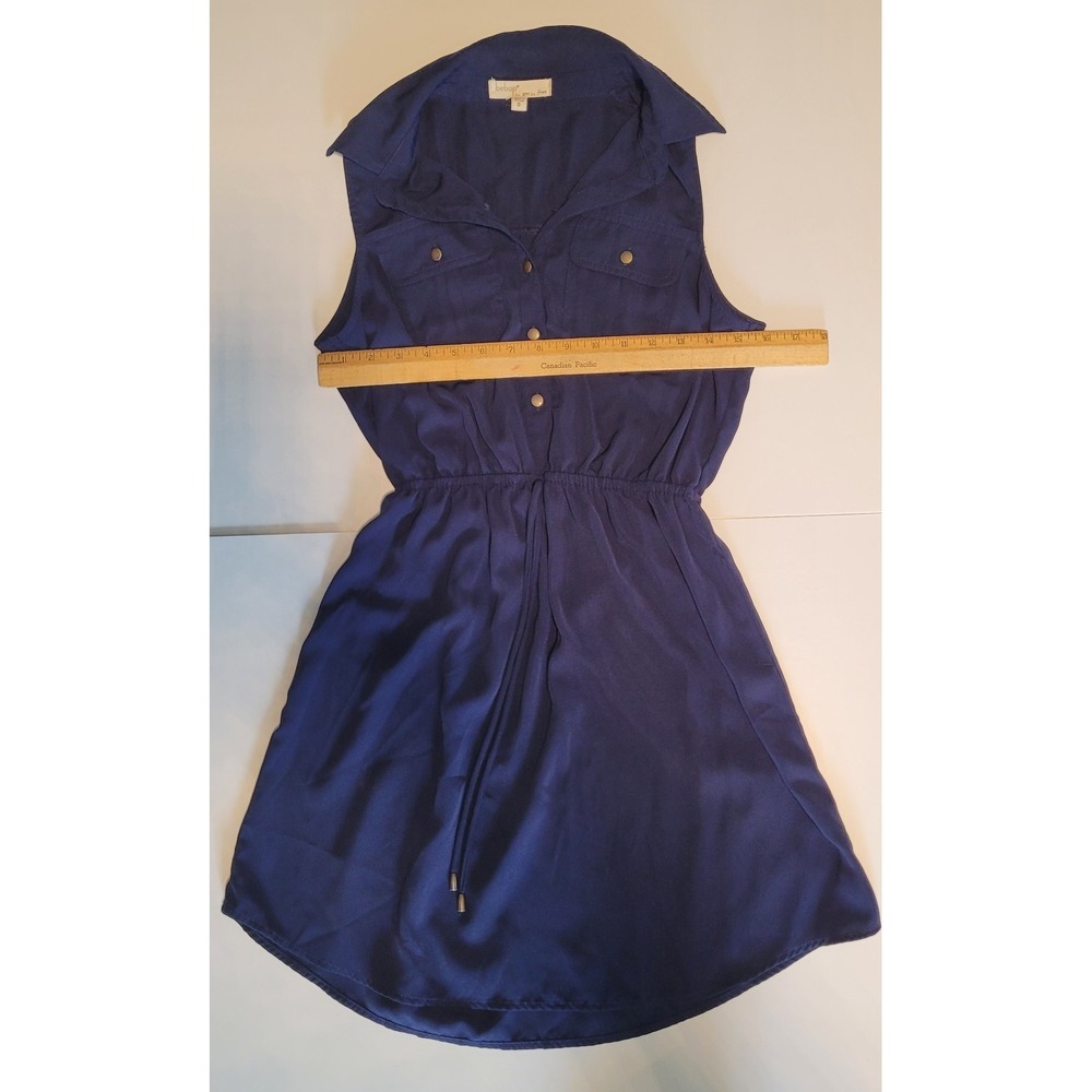 Bebop S Navy Blue Summer Dress Style# ZGKQ-4433-K2, 100% Polyester - Picture 9 of 12